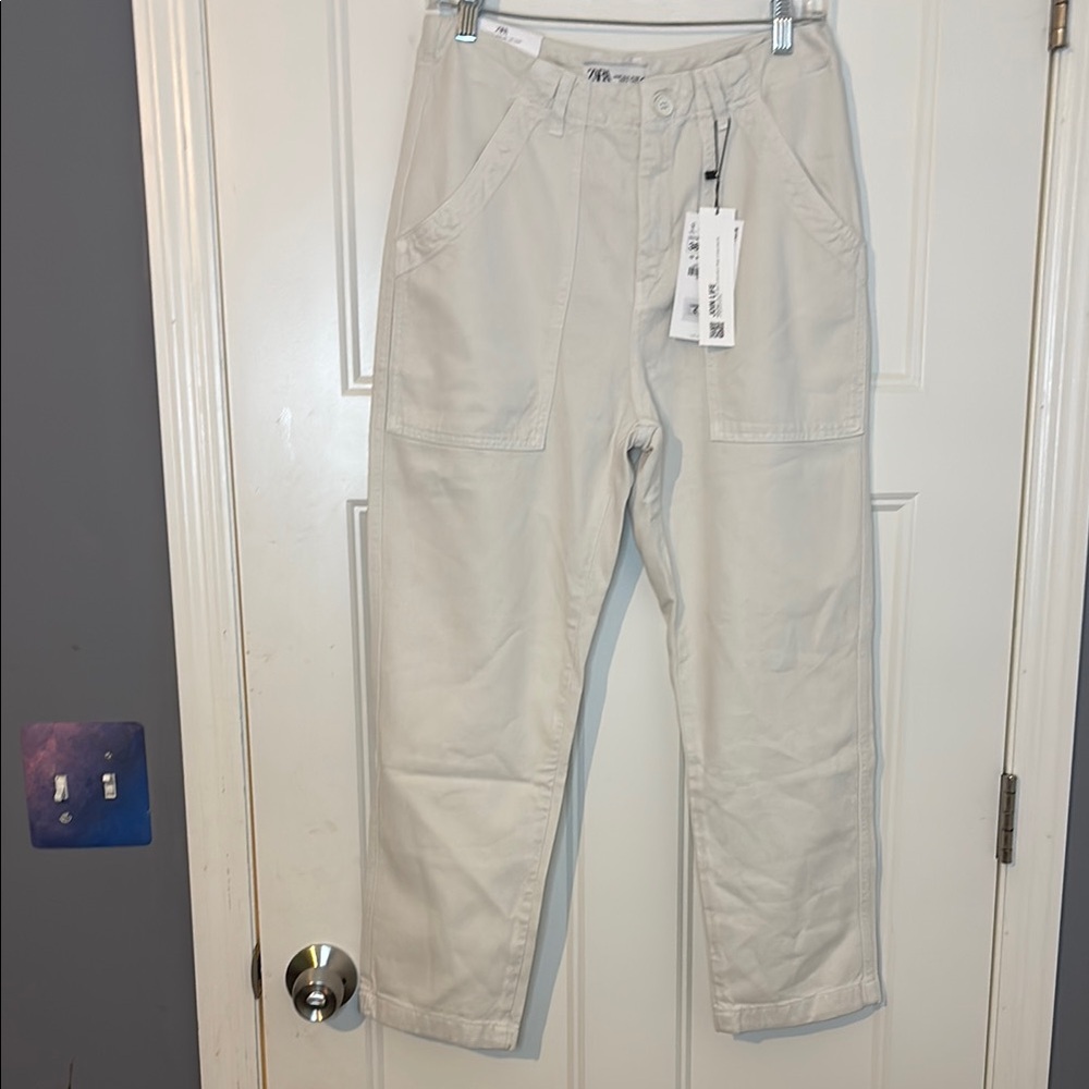 Zara ‘The Harem Pant’ Light Cream Pants
